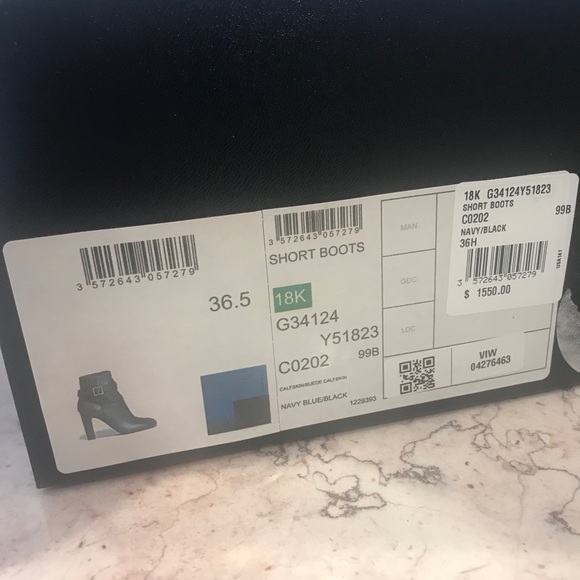 Chanel Boots Booties Heels Blue - Picture 5 of 9